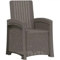 vidaXL Liegesessel Garten Rattan-Optik Hellgrau PP