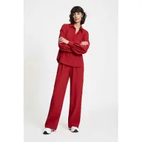 Pom Amsterdam Blouse - Chili Red Größe: 36 | Business hemden Outlet | Damen | Rot