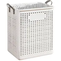 Tlily Zusammenklappbarer Wäschekorb für Den Haushalt, Wäschekorb für das Badezimmer, Schmutzwäsche Kann Tragbar und Beweglich Sein, 37,7 X 31 X 45,5 cm