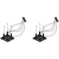 Semoic 2X Luftbefeuchtermodul mit Vier Sprühern, DIY-Zerstäuber-Steuerplatine, Treiberplatine, 1 Bis 4 Pflanzenbewässerung, Großes Nebelvolumen