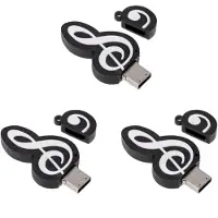 Tlily 3X USB 2.0 Stick Cute Cartoon Speicher Stick Musik Notes Symbol USB 2.0 Speicher Externer USB Flash Laufwerk Memory Stick 16G