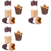 Wella 600 Stück Tulpen-Cupcake-Förmchen Verbessern Pergamentpapier-Muffinförmchen zum Backen Von Cupcakes für Partys, Hochzeiten, Geburtstage