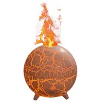Tlily Ultraschall-Luftbefeuchter Planet 200ML USB 7 Farben Flamme Aromatherapie Diffusor Bunte Riss Flamme B