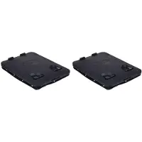 Wella 2X Schwarzes Quadrat Rutschfeste Inspektions Luken Abdeckung Marine Deck Access Hatch & Lid