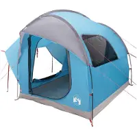 vidaXL Autozelt mit Dach Blau 239 x 210 x 210 cm Polyester und Stahl