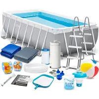 Intex Prism Frame Rahmen-Gartenpool 488 x 244 x 107 cm 18 in 1 26792