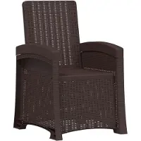 vidaXL Liegesessel Garten Rattan-Optik Braun PP