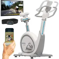 Skandika Ergometer Abisko Weltneuheit | Premium EMS-Widerstand, Smarter Heimtrainer App Steuerung, Automatische Lenker & Satteleinstellung