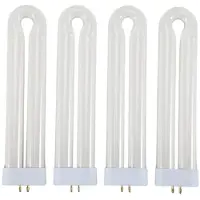 Semoic Insektenvernichter-Ersatzglühbirne für 15-Watt-Insektenanlocklampe, 7,5 Zoll FUL 15W-BL U-Förmige Glühbirne für 15wht, 4er-Pack