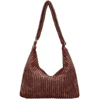 OEM Casual schoudertas in corduroy met verstelbare riem