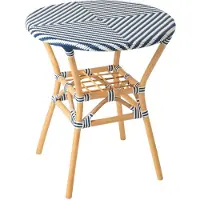 Jline Runder Gartentisch aus geflochtenem Rattan