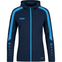 Jako Power Kapuzenjacke Damen - Marine / Skyblue