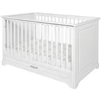 Lookway Kinderbett TWINKLE mit Schublade, Weiß matt