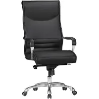 Amstyle Bürostuhl BIGBOSS Bezug Kunstleder Schwarz Schreibtischstuhl bis 150 kg XXL Chefsessel höhenverstellbar Drehstuhl ergonomisch mit Armlehnen