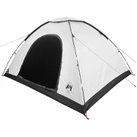vidaXL Campingzelt mit Dach Weiß Blackout 335 x 275 x 180 cm