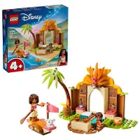 LEGO Disney Vaiana Vaianas Hütte und Boot - Lernspielzeug mit 2 Mini Puppen und Pua Tierfigur - Geburtstagsgeschenk für Mädchen und Fans ab 4 Jahren - 43282