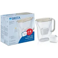 Brita Style Essential Filterkanne + 4 MaxtraPro PP-Kartuschen (Sand; 2,4 l)