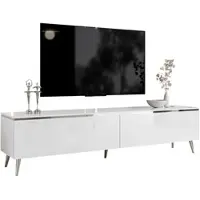 Lookway TV-Schrank AURORA SILVER 180?cm auf schrägen Beinen
