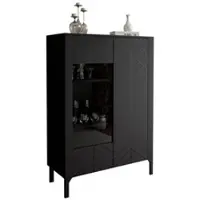 Lookway GLASVITRINE LUMI, Schwarz