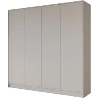 ALTDECOR Kleiderschrank GELE - 200x200x51 Kaschmir Schrank Garderobenschrank Mehrzweckschrank mit modernen glatte Fronten