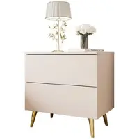 Lookway NACHTTISCH AURA KASCHMIR mit goldenen Beinen