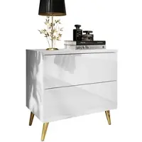 Lookway NACHTTISCH AURA PUSH OPEN mit goldenen Beinen