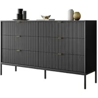 Lookway SIDEBOARD CORTADO KS154 MIT SCHUBLADEN SCHWARZ