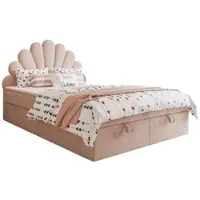 Lookway KONTINENTALBETT ASHLEY II mit Federkernmatratze 120x200 cm, Stoff: Magic Velvet 2253, Topper: ja