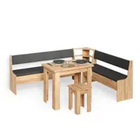 Livinity Eckbankgruppe Tiberio Goldkraft Eiche 210 x 180 cm mit Tisch, Model 58925