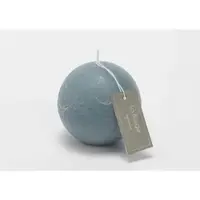 Amadeus Kerze große Kugel 8 cm x6 - Blau Rund Wachs 8x8 cm