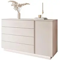Lookway KOMMODE LINA KASCHMIR II 1D4S mit LED-Beleuchtung Push-Open-System