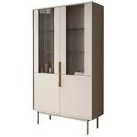 Lookway VITRINE MIRACLE mit Glasfront Kaschmir