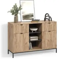 Livinity KOMMODE Aterno Viking Oak 120 x 81.2 cm mit 2 Schubladen und 2 Türen