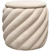 Lookway POUF NOEL gepolstert mit Stauraum beige