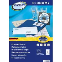 EUROPE 100 Universaletiketten ELA008, weiß, 64,6 x 33,8mm, 100 Blatt, 2400 Stück