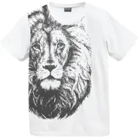 Kidsworld T-Shirt "Mit coolem LÖWEN-Print" Kurzarm, Basic-Passform, bedruckt, Rundhalsausschnitt