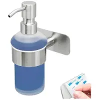 Bremermann Bad-Serie PIAZZA TAPE - Seifenspender mit Klebepad ca. 9 x 17,5 x 11 cm (B/H/T) | Gr.: onesize