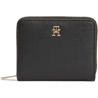 Tommy Hilfiger TH ICON MED ZA W/FLAP Damen Portemonnaie Schwarz : Größe - UNICA Größe: UNICA