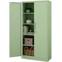 Jan Nowak Aktenschrank Abschließbar JAN mit Flügeltüren 185 x 90 x 40 cm PastellGrünfarbig