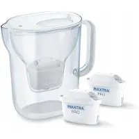 Brita Style Essential Filterkanne + 2 MaxtraPro PP-Kartuschen (2,4 l; weiß)
