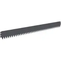 vidaXL Rasenkante 10 stk. 103 x 10 cm Stahl Anthrazit