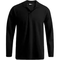 Promodoro Heavy Langarm-Poloshirt Herren, Schwarz, XL