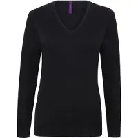 Henbury Ladies' Lightweight V-Neck Jumper