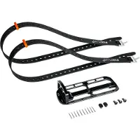 Nubuk Bikes FixPlus Cargo Cage S Set S Schwarz/orange - kompakte Bikepacking-Gepäckhalter...