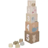 Jabadabado Stapel-Würfel Natur, Babyspielzeug