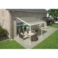 NSH Nordic Aluminium Terrassenüberdachung Feria Weiß 295x305x305 cm
