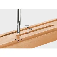 Festool Nutfräser HW Schaft 8 mm HW S8 D5/12 | 490954