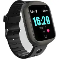 INF Smartwatch mit Herzfrequenz- und Blutdrucküberwachung, GPS-Positionierung, IP67 Schwarz