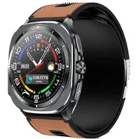 INF Smartwatch mit Blutdruckmessung, EKG & Bluetooth-Anruf, Gesundheitsüberwachung Braun