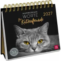 Groh Postkartenkalender 2027: Inspirierende Worte für Katzenfreunde